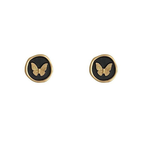 Whispering Wings Butterfly Stud Earrings
