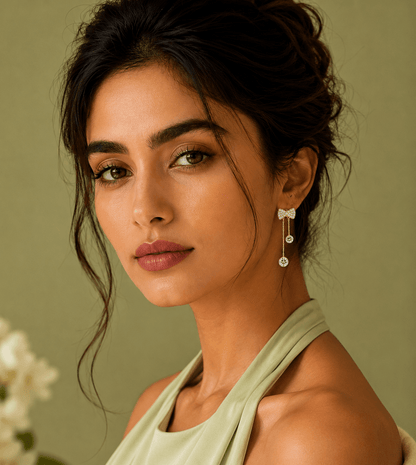 Tied With Love Bow Drop Earrings for  everyday wear