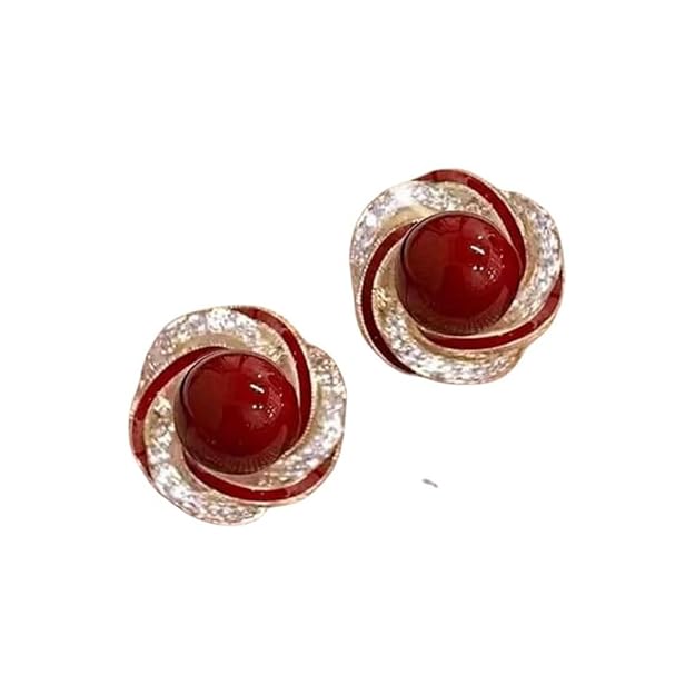 The Stud She'll Be Asked About — Pearl & Crystal Twist Studs | Daily Wear