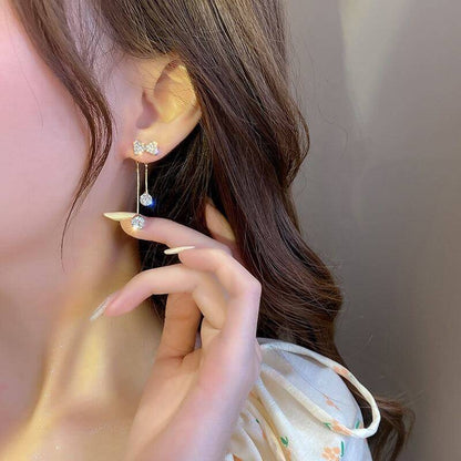 Tied With Love Bow Drop Earrings for  everyday wear