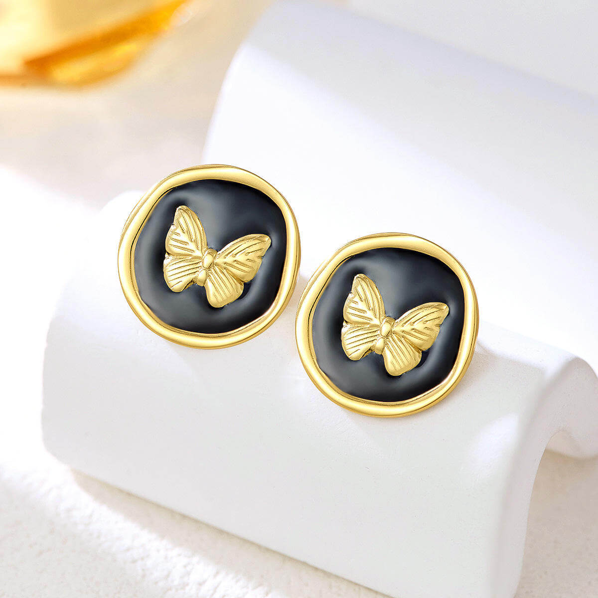 Whispering Wings Butterfly Stud Earrings
