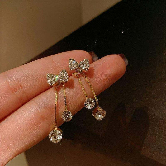 Tied With Love Bow Drop Earrings for  everyday wear