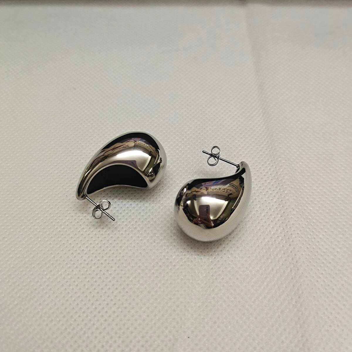 Sculptural. Polished. Built to Stop Stares — Chunky Silver-Tone Dome Studs | Anti-Tarnish