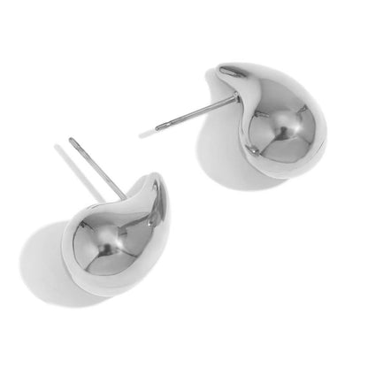 Sculptural. Polished. Built to Stop Stares — Chunky Silver-Tone Dome Studs | Anti-Tarnish