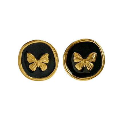 Whispering Wings Butterfly Stud Earrings