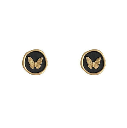 Whispering Wings Butterfly Stud Earrings