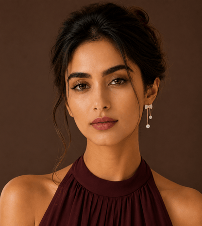 Tied With Love Bow Drop Earrings for  everyday wear