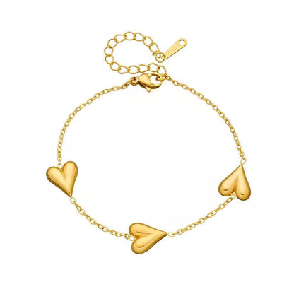 Heart Bracelet for Women – Anti Tarnish Minimal Chain | Lightweight Daily Wear Jewelry - Petals & Ore