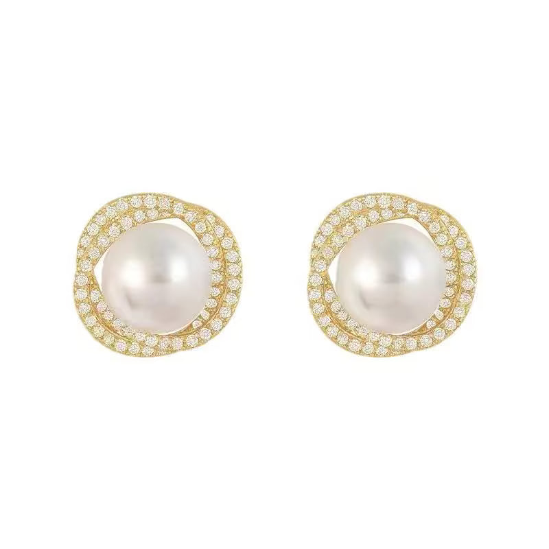 Pearl Stud Earrings for Women – Lightweight Daily Wear Minimal Jewelry - Petals & Ore